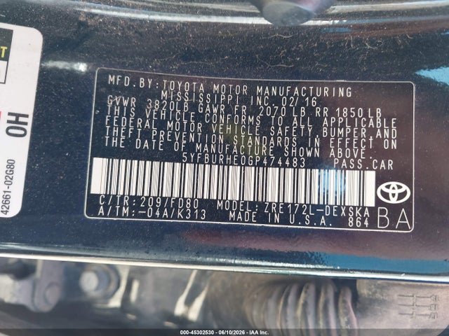 صورة 7 لـ 2016 Toyota COROLLA S PLUS
