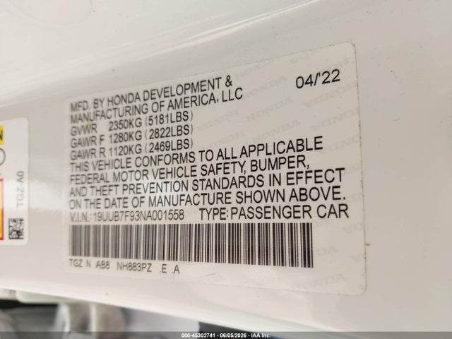 2022 Acura TLX TYPE S - HP WHEEL AND TIRE photo 9