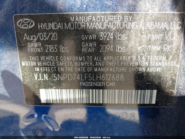 صورة 9 لـ 2020 Hyundai ELANTRA SE