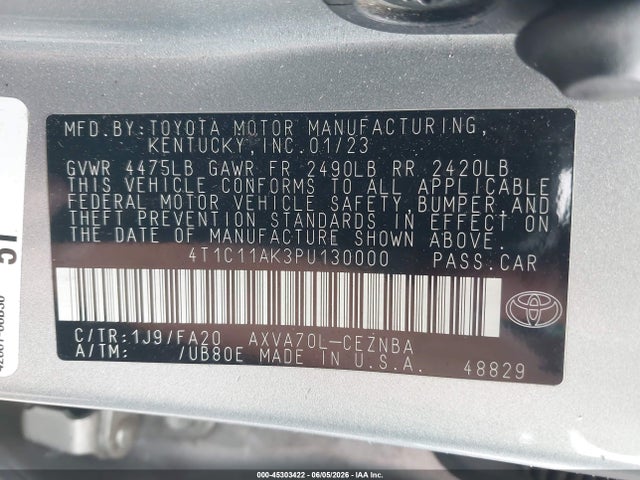 صورة 9 لـ 2023 Toyota CAMRY LE