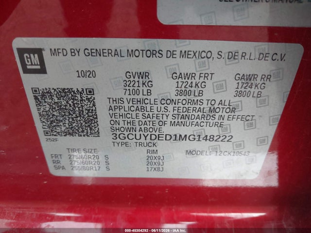 2021 Chevrolet SILVERADO 1500 4WD SHORT BED LT — фото 9