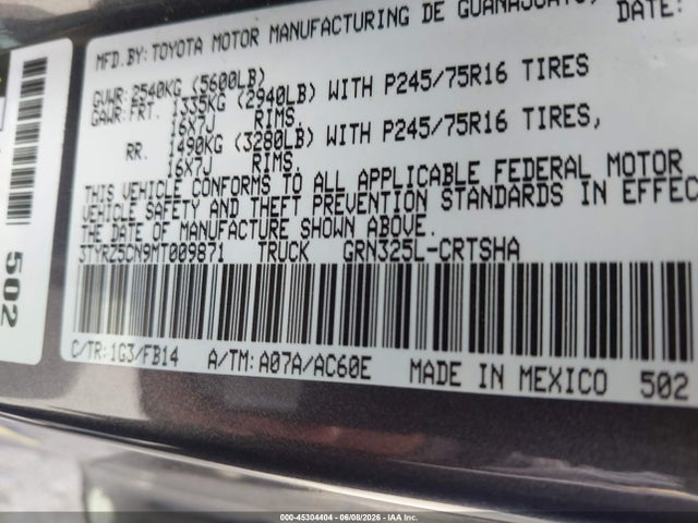 صورة 9 لـ 2021 Toyota TACOMA SR V6