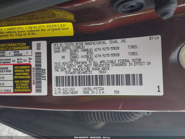 صورة 9 لـ 2014 Toyota TUNDRA 1794 5.7L V8