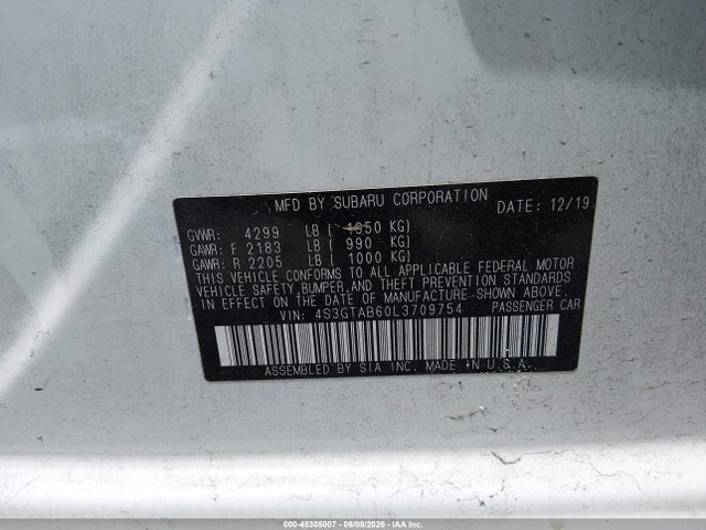 2020 Subaru IMPREZA 5-DOOR — миниатюра 9