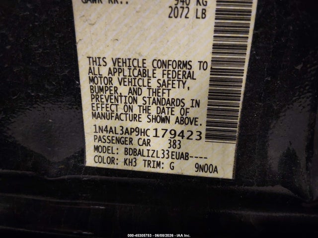 2017 Nissan ALTIMA 2.5 SV photo 9
