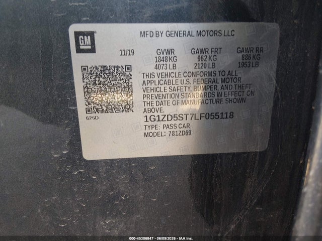 2020 Chevrolet MALIBU FWD LT 照片 9