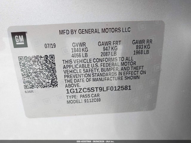 صورة 9 لـ 2020 Chevrolet MALIBU FWD 1FL