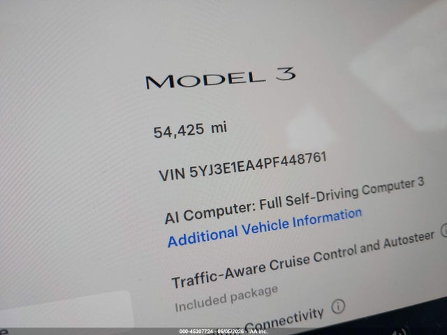 2023 Tesla MODEL 3 REAR-WHEEL DRIVE — фото 7