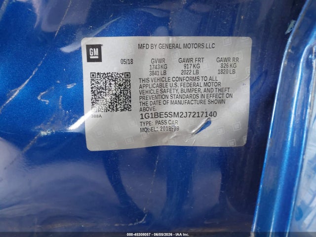 صورة 9 لـ 2018 Chevrolet CRUZE LT AUTO