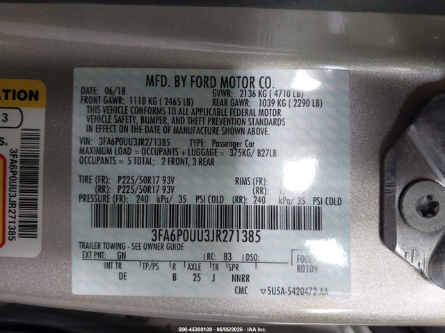 صورة 9 لـ 2018 FORD FUSION HYBRID S
