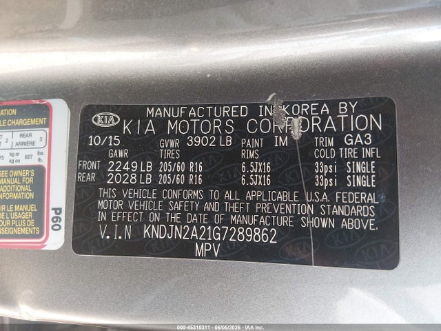 2016 KIA SOUL photo 9