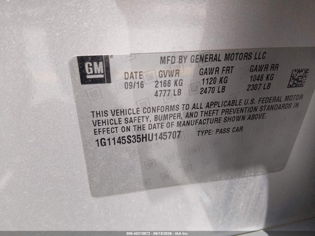 صورة 9 لـ 2017 Chevrolet IMPALA 2LZ