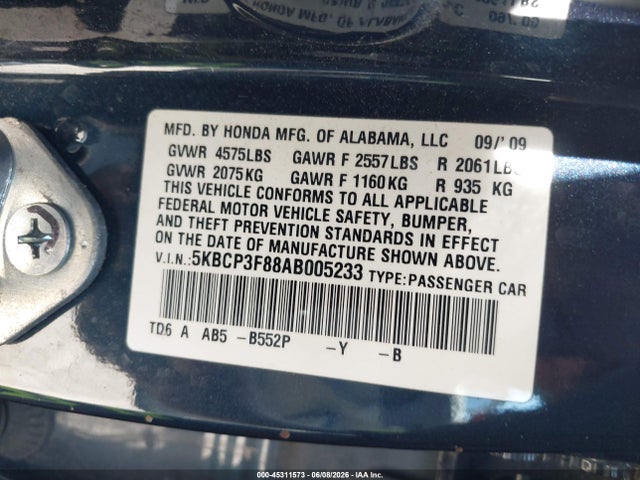 2010 Honda ACCORD 3.5 EX-L 照片 9