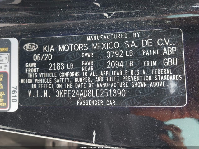 صورة 9 لـ 2020 KIA FORTE LXS