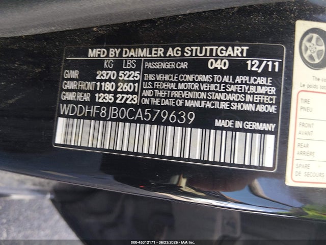 صورة 9 لـ 2012 Mercedes-BENZ E 350 4MATIC