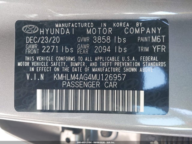 2021 HYUNDAI ELANTRA SEL 9
