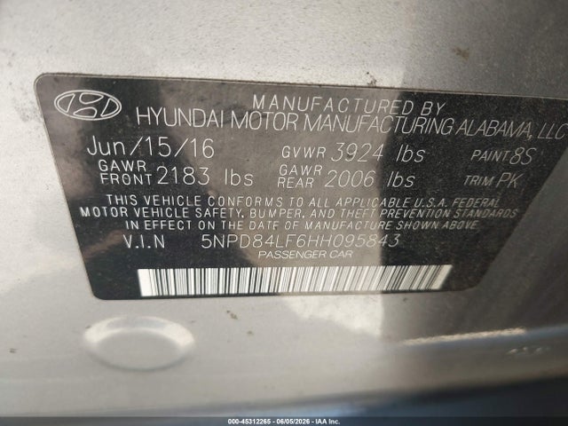 2017 Hyundai ELANTRA SE photo 9