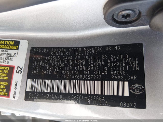 صورة 9 لـ 2024 Toyota CAMRY XLE V6