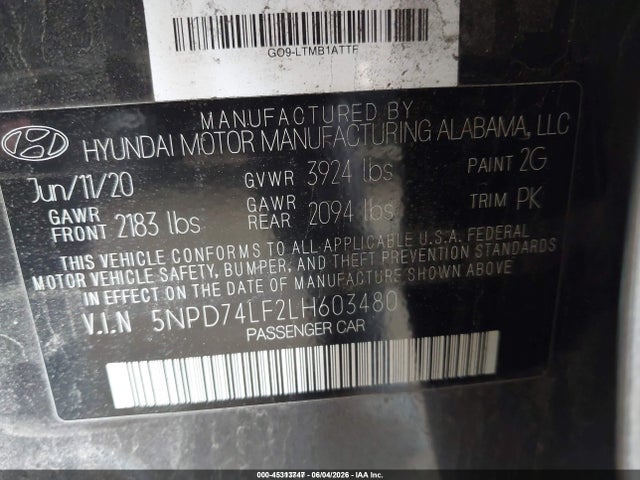 صورة 9 لـ 2020 Hyundai ELANTRA SE