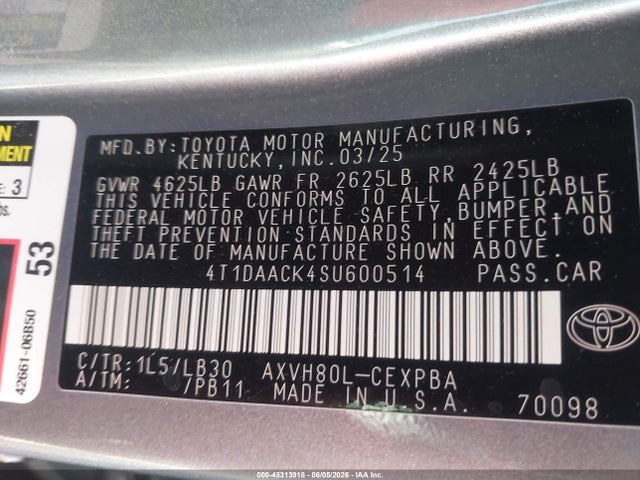 2025 Toyota CAMRY XSE 照片 9