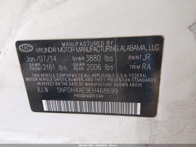 صورة 9 لـ 2014 Hyundai ELANTRA SE