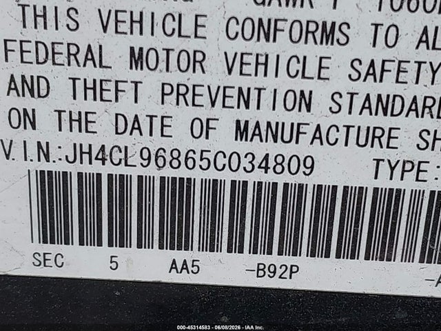 2005 Acura TSX 照片 9