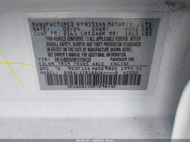 2024 Nissan SENTRA SV XTRONIC CVT — фото 9