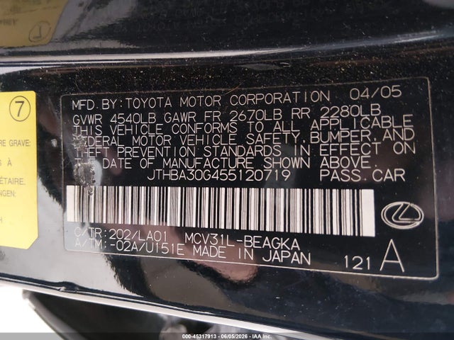 2005 Lexus ES 330 照片 9