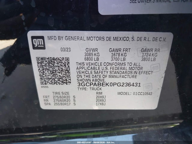 صورة 9 لـ 2023 Chevrolet SILVERADO 1500 2WD SHORT BED CUSTOM