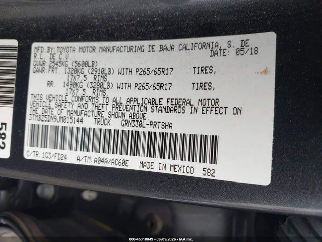 صورة مصغرة 9 لـ 2018 Toyota TACOMA TRD SPORT