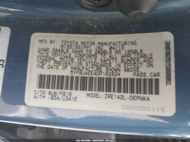 2013 Toyota COROLLA LE photo 9