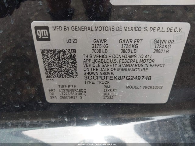 2023 Chevrolet SILVERADO 1500 4WD SHORT BED LT TRAIL BOSS 照片 9