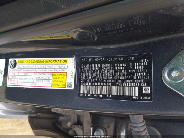 2025 HONDA CIVIC HYBRID SPORT 9