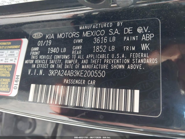 2019 KIA RIO S 照片 9