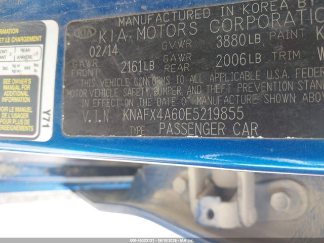 2014 KIA FORTE LX photo 9