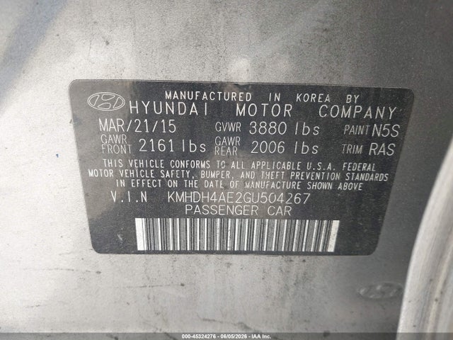 2016 Hyundai ELANTRA SE 照片 9