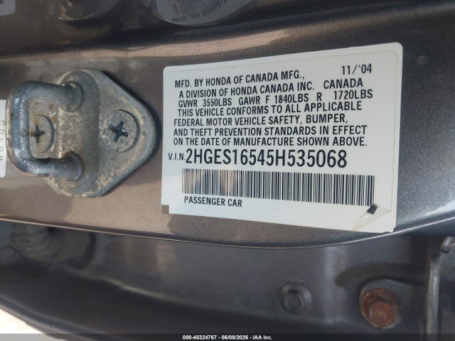 صورة 9 لـ 2005 Honda CIVIC LX