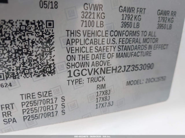 2018 Chevrolet SILVERADO 1500 WORK TRUCK 照片 9