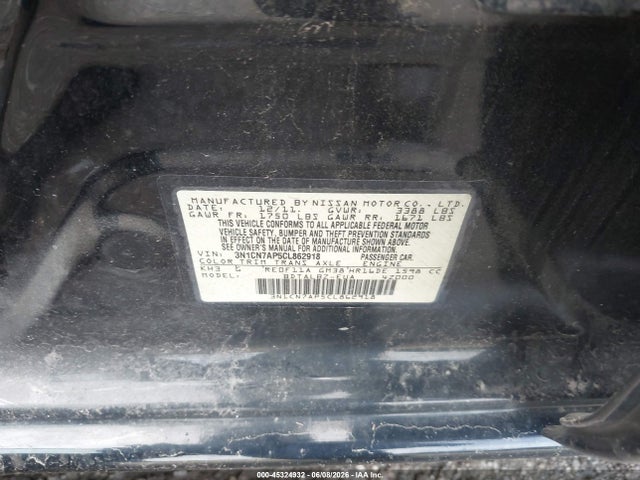 2012 Nissan VERSA 1.6 SV 照片 9