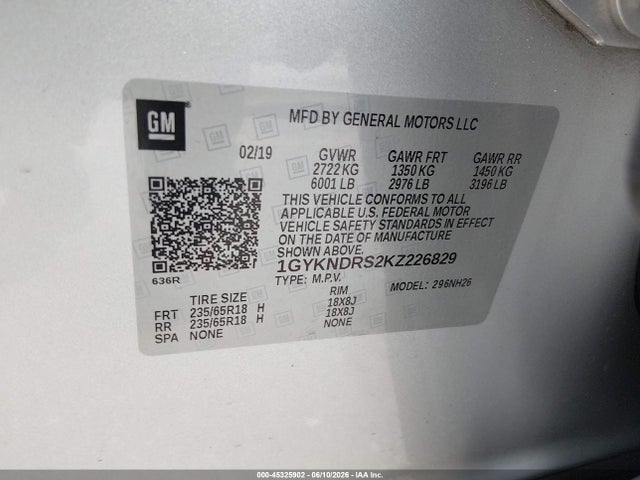 2019 CADILLAC XT5 LUXURY 9