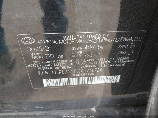 صورة 9 لـ 2019 Hyundai SONATA SE