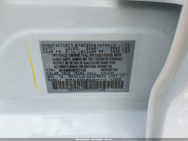 2024 Nissan SENTRA S XTRONIC CVT — фото 9