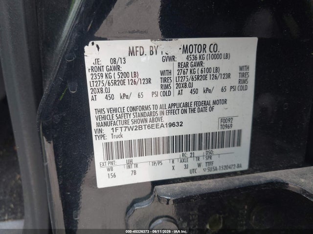 2014 FORD F-250 LARIAT 照片 9