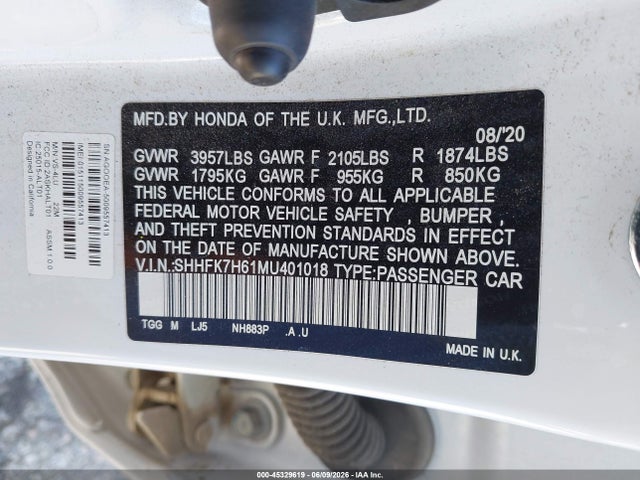 صورة 9 لـ 2021 Honda CIVIC EX