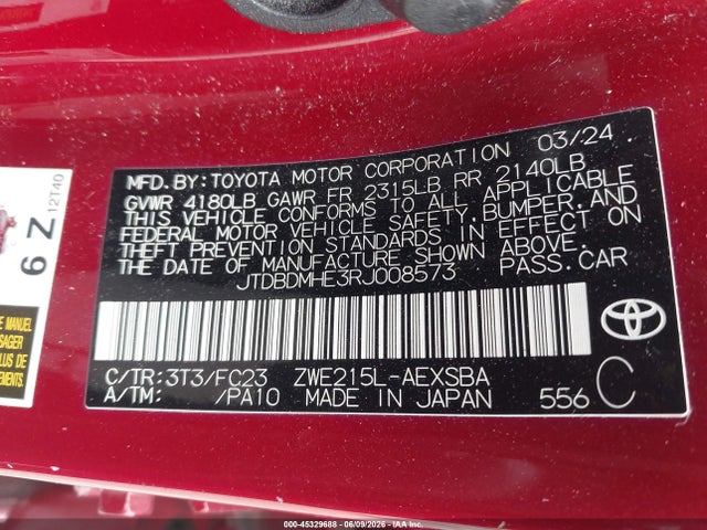 صورة 9 لـ 2024 Toyota COROLLA HYBRID SE