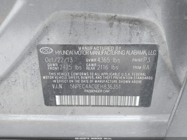 2014 Hyundai SONATA SE — фото 9