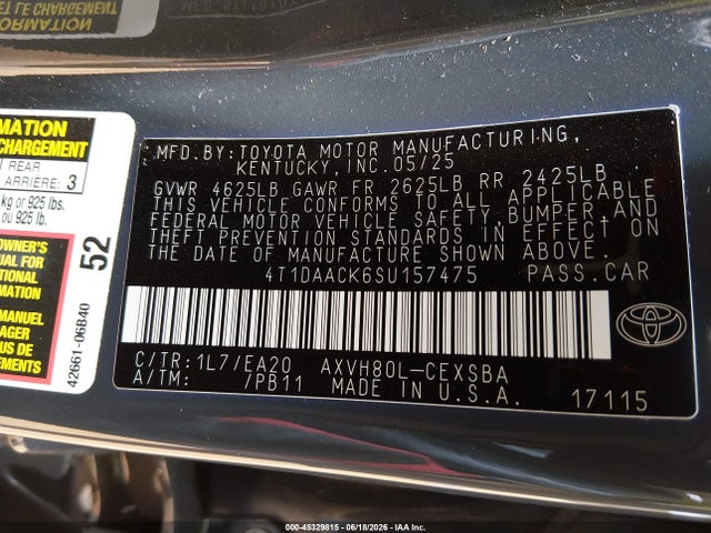 صورة 9 لـ 2025 Toyota CAMRY SE