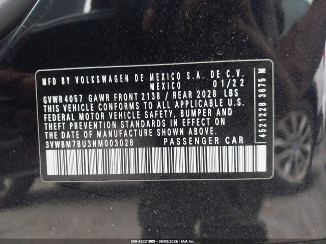 2022 Volkswagen JETTA 1.5T SPORT photo 9