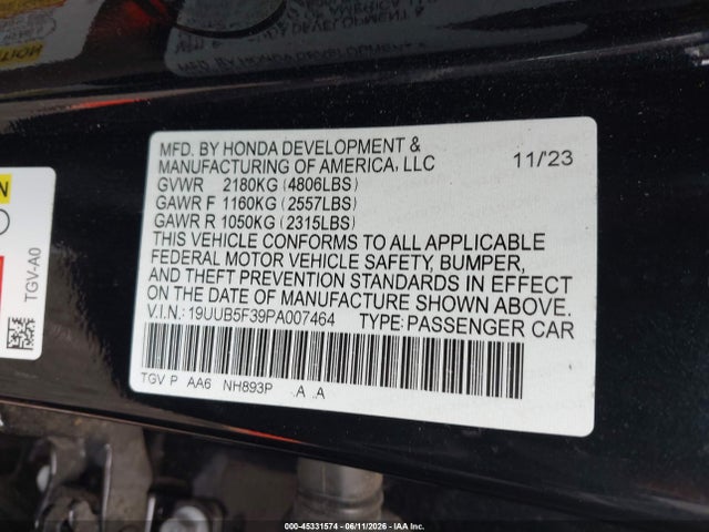 صورة 9 لـ 2023 Acura TLX STANDARD