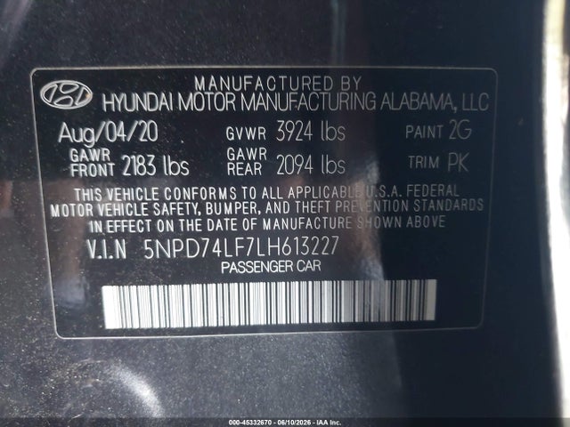 صورة 9 لـ 2020 Hyundai ELANTRA SE
